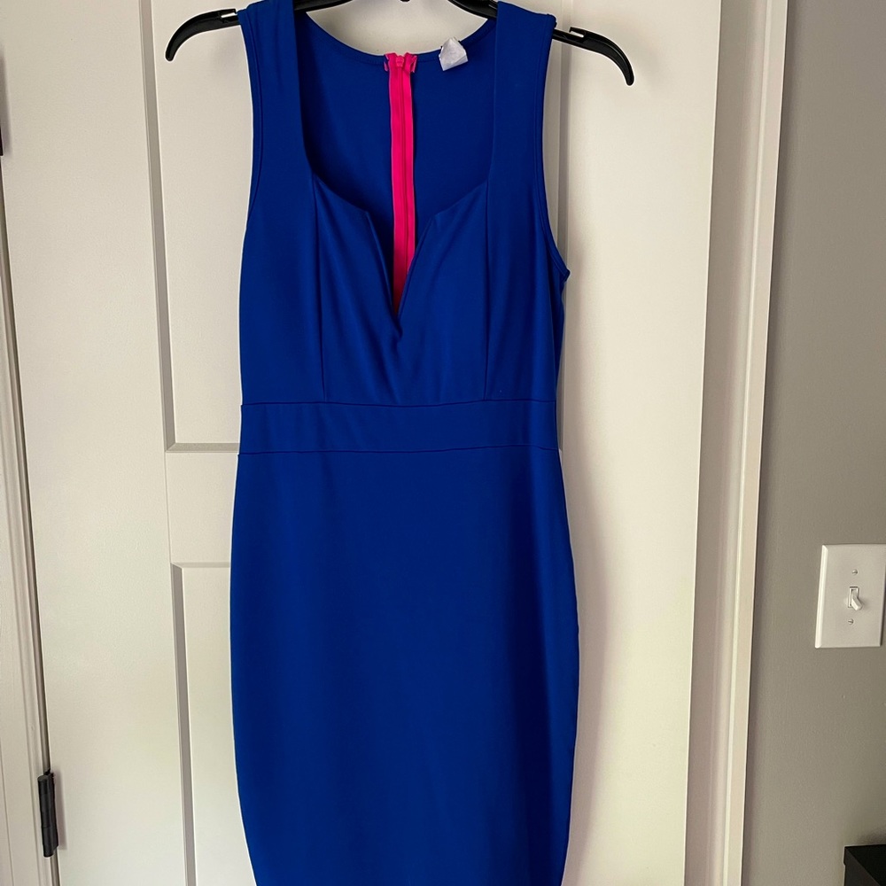 Blue fitted dress - Windsor size L
